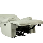 Benelli Leather Power Zero G Recliner - Fog - Additional View 3