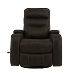 Pecos Dark Swivel Glider Recliner - Brown