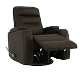 Pecos Dark Swivel Glider Recliner - Brown - Additional View 2