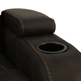 Pecos Dark Swivel Glider Recliner - Brown - Additional View 5