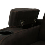 Pecos Dark Swivel Glider Recliner - Brown - Additional View 6