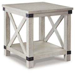 Ashley Furniture - CARYNHURST RECT END TABLE - Beige Wood - Tables