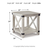 Ashley Furniture - CARYNHURST RECT END TABLE - Beige Wood - Tables - Additional View 3