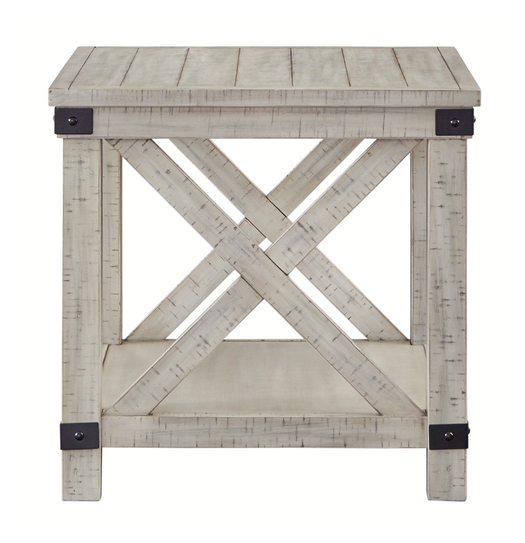 Ashley Furniture - CARYNHURST RECT END TABLE - Beige Wood - Tables - Additional View 4