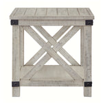 Ashley Furniture - CARYNHURST RECT END TABLE - Beige Wood - Tables - Additional View 4