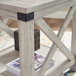 Ashley Furniture - CARYNHURST RECT END TABLE - Beige Wood - Tables - Additional View 5