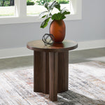 Ashley Furniture - KORESTONE END TABLE - Dark Brown Wood - Tables - Additional View 1