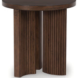 Ashley Furniture - KORESTONE END TABLE - Dark Brown Wood - Tables - Additional View 2