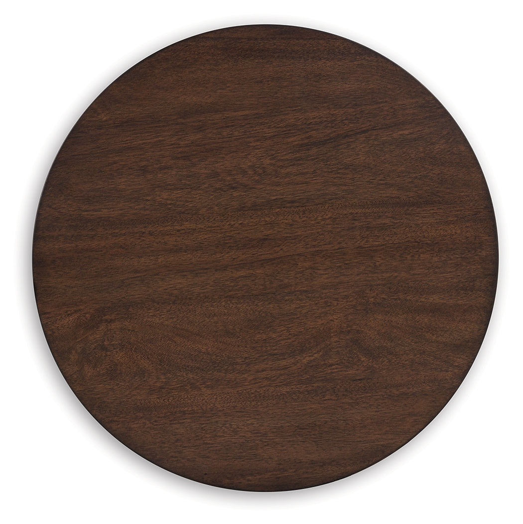 Ashley Furniture - KORESTONE END TABLE - Dark Brown Wood - Tables - Additional View 3