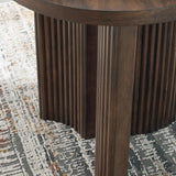 Ashley Furniture - KORESTONE END TABLE - Dark Brown Wood - Tables - Additional View 5