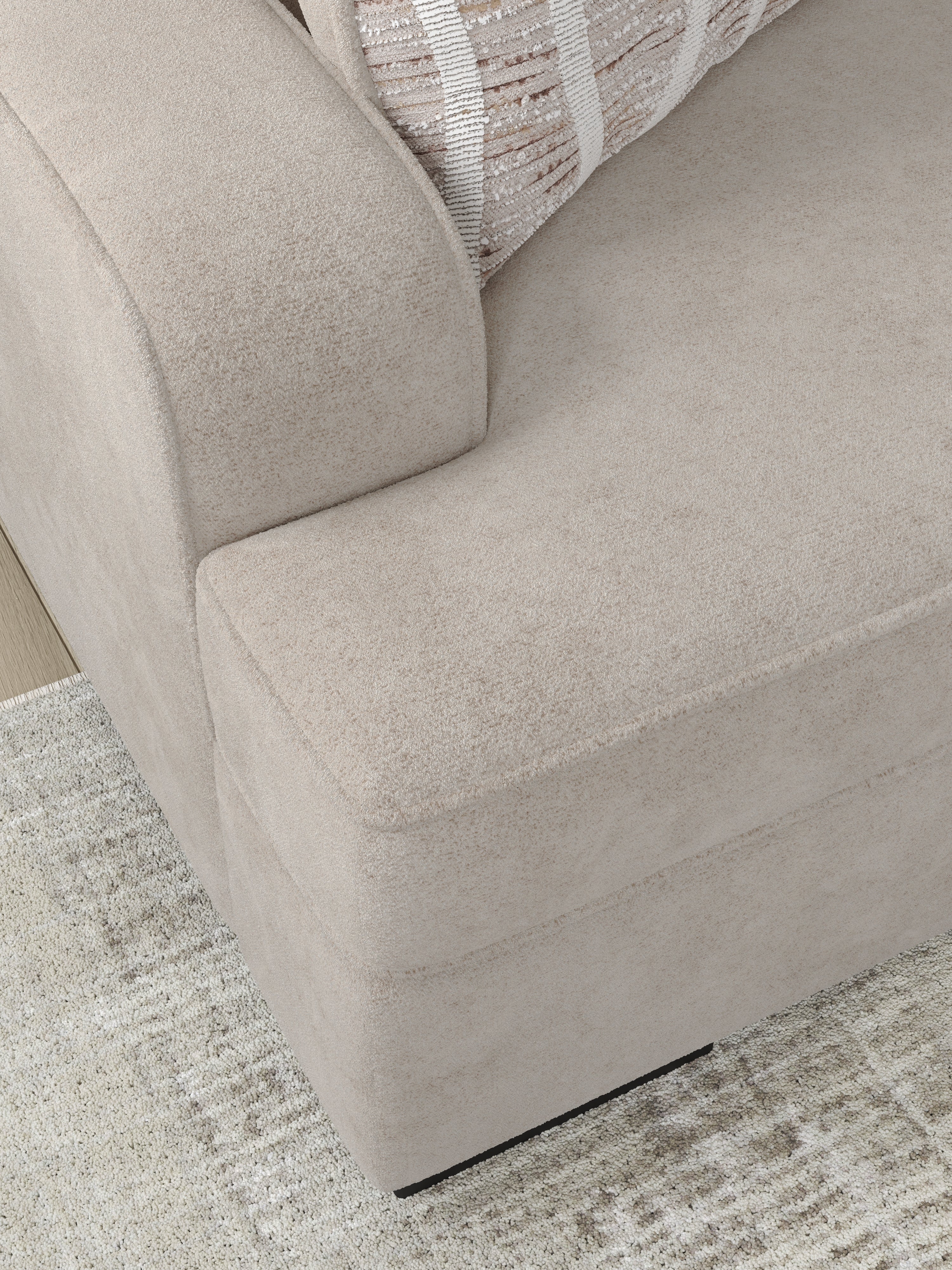 Ashley Furniture - HIGH PROFILE TAUPE LOVESEAT - Beige Fabric - Loveseats - Additional View 7