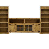 Lawman 72" 3 Piece Wall Unit - Medium Wax