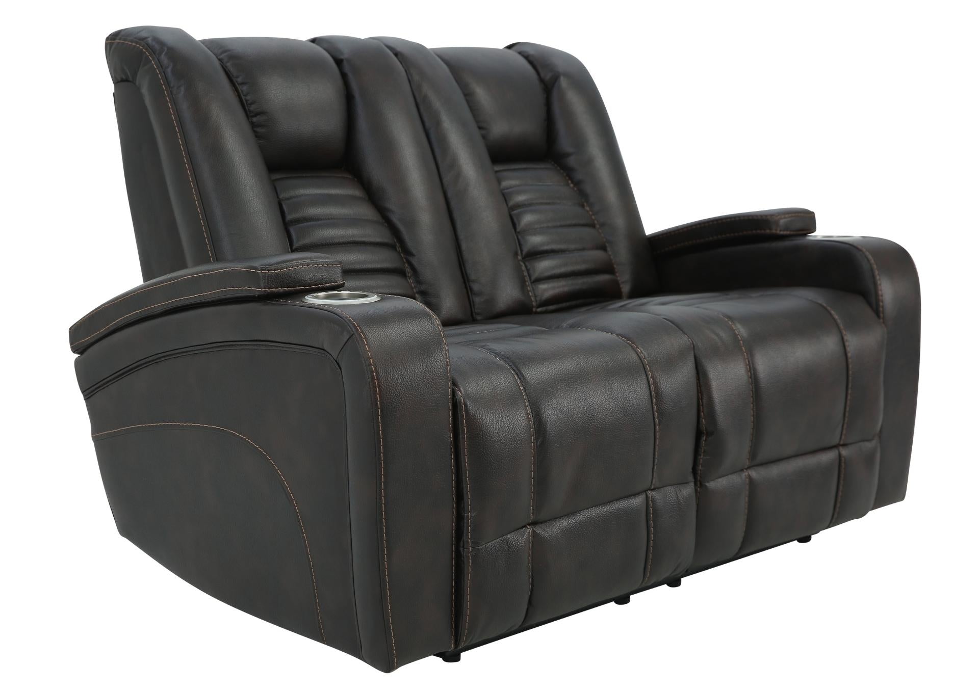 MAYNARD WALNUT 2P POWER LOVESEAT - Additional View 1