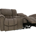 Baxter Power Loveseat With Console - Taupe - Additional View 1