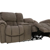Baxter Power Loveseat With Console - Taupe - Additional View 1
