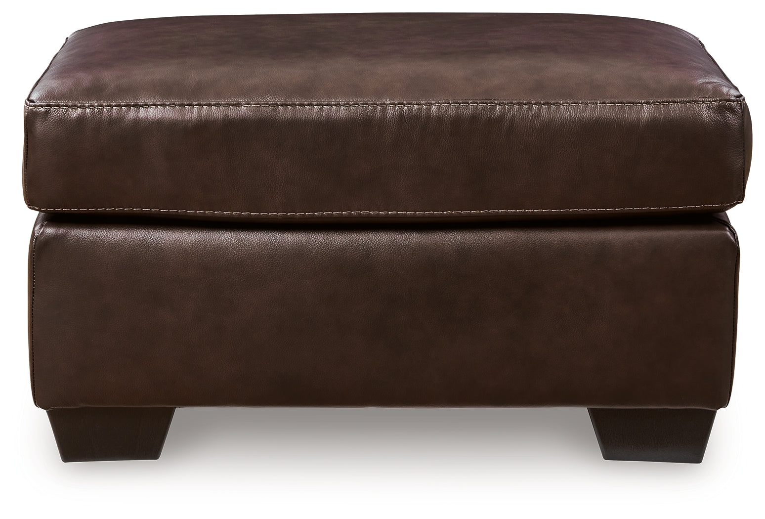 Ashley Furniture - Santorine Ottoman - Dark Brown Leather Match - Ottomans - Additional View 2