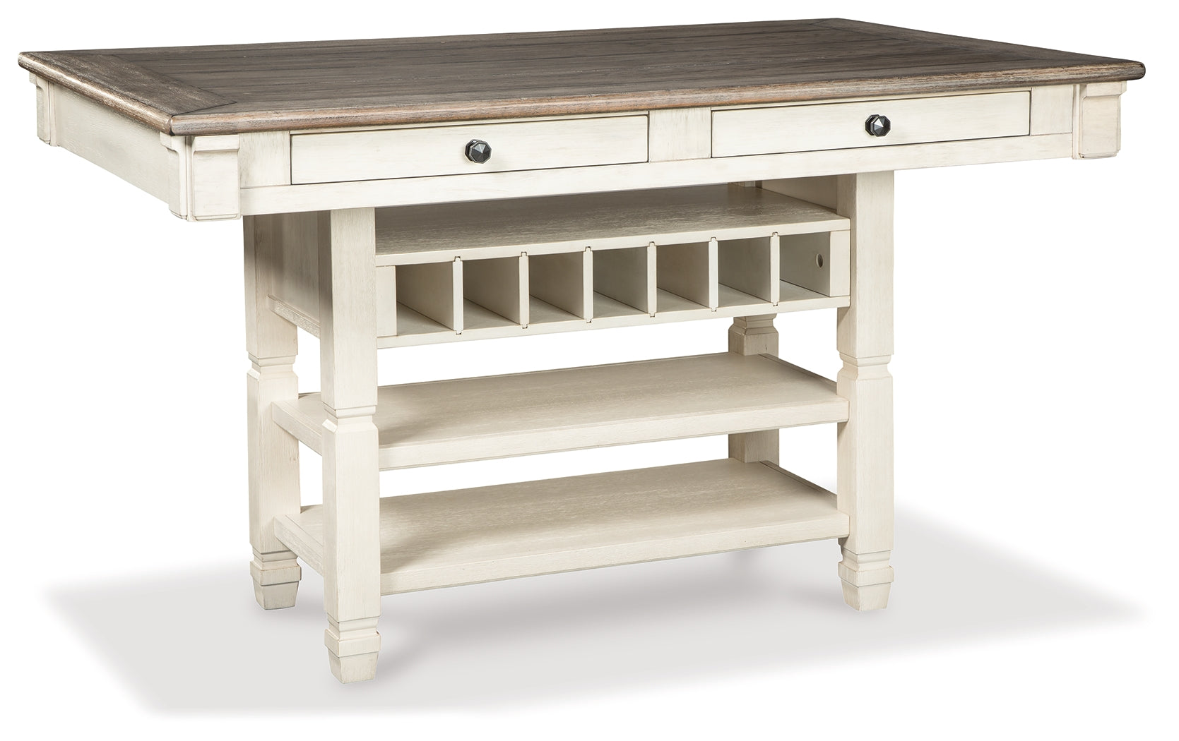 Ashley Furniture - Bolanburg Counter Table - Beige Wood - Tables