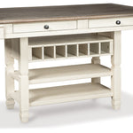 Ashley Furniture - Bolanburg Counter Table - Beige Wood - Tables