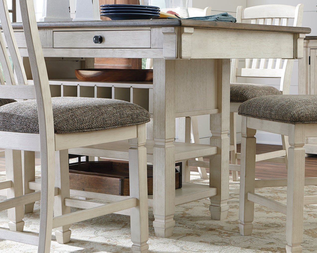 Ashley Furniture - Bolanburg Counter Table - Beige Wood - Tables - Additional View 1
