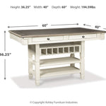 Ashley Furniture - Bolanburg Counter Table - Beige Wood - Tables - Additional View 3