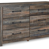 Ashley Furniture - Drystan Dresser - Brown - Beige Wood - Dresser & Mirror