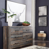 Ashley Furniture - Drystan Dresser - Brown - Beige Wood - Dresser & Mirror - Additional View 1