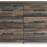 Ashley Furniture - Drystan Dresser - Brown - Beige Wood - Dresser & Mirror - Additional View 2
