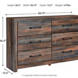 Ashley Furniture - Drystan Dresser - Brown - Beige Wood - Dresser & Mirror - Additional View 3