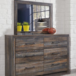 Ashley Furniture - Drystan Dresser - Brown - Beige Wood - Dresser & Mirror - Additional View 6