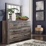 Ashley Furniture - Drystan Dresser - Brown - Beige Wood - Dresser & Mirror - Additional View 7