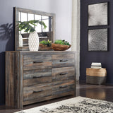 Ashley Furniture - Drystan Dresser - Brown - Beige Wood - Dresser & Mirror - Additional View 7