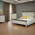 International Furniture Direct - STONE CHEST - Beige|Dark Gray Wood - Chests - Additional View 1
