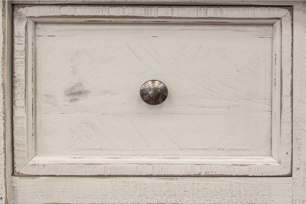 International Furniture Direct - STONE CHEST - Beige|Dark Gray Wood - Chests - Additional View 2