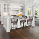 Steve Silver Furniture - Bayview 30" Swivel Bar Chair - Dark Brown Wood - Stools - Additional View 7