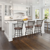 Steve Silver Furniture - Bayview 30" Swivel Bar Chair - Dark Brown Wood - Stools - Additional View 7