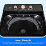 Midea Metallic Grey 4.1Cu Top Load Washer