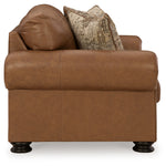 Ashley Furniture - CARIANNA CARAMEL LEATHER LOVESEAT - Light Brown Leather Match - Loveseats - Additional View 3