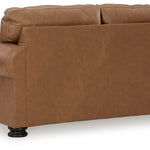 Ashley Furniture - CARIANNA CARAMEL LEATHER LOVESEAT - Light Brown Leather Match - Loveseats - Additional View 4