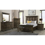Elements International - MCCOY CHARCOAL CHEST - Dark Brown|Dark Gray Wood - Chests - Additional View 2