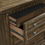 Elements International - MCCOY CHARCOAL CHEST - Dark Brown|Dark Gray Wood - Chests - Additional View 4