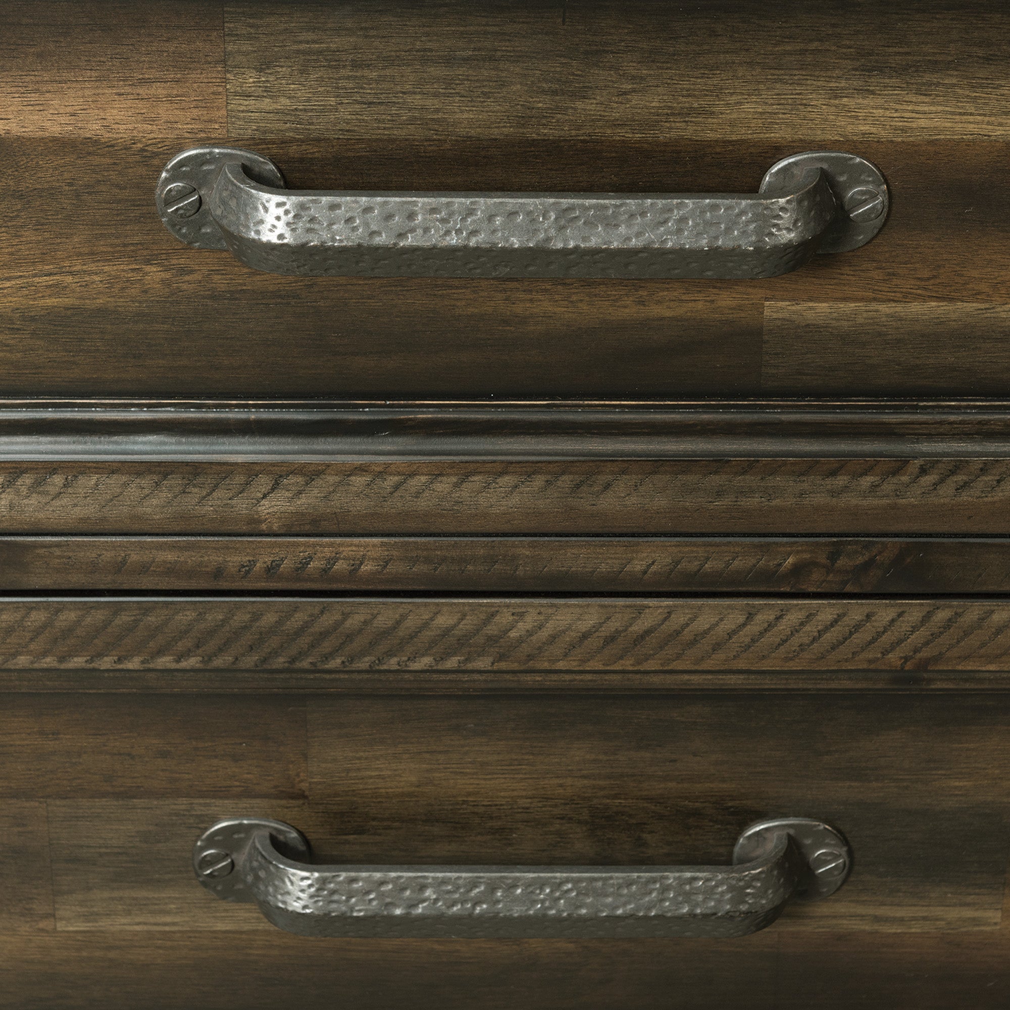 Elements International - MCCOY CHARCOAL CHEST - Dark Brown|Dark Gray Wood - Chests - Additional View 7