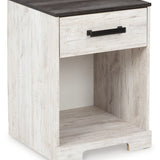 Ashley Furniture - SHAWBURN 1 DRAWER NIGHTSTAND - Light Brown Wood - Nightstands