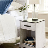 Ashley Furniture - SHAWBURN 1 DRAWER NIGHTSTAND - Light Brown Wood - Nightstands - Additional View 1