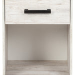 Ashley Furniture - SHAWBURN 1 DRAWER NIGHTSTAND - Light Brown Wood - Nightstands - Additional View 4