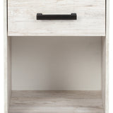 Ashley Furniture - SHAWBURN 1 DRAWER NIGHTSTAND - Light Brown Wood - Nightstands - Additional View 4
