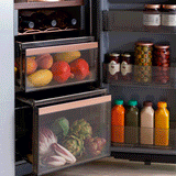 Café Energy Star 22.9 Cu. Ft. Smart Counter-Depth Quad-Door Refrigerator In Platinum Glass With Dual-Dispense Autofill Pitcher - Platinum Glass - Pearl Silver - Refrigerators - Additional View 28