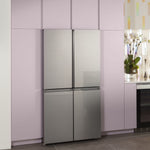 Café Energy Star 22.9 Cu. Ft. Smart Counter-Depth Quad-Door Refrigerator In Platinum Glass With Dual-Dispense Autofill Pitcher - Platinum Glass - Pearl Silver - Refrigerators - Additional View 31