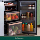 Café Energy Star 22.9 Cu. Ft. Smart Counter-Depth Quad-Door Refrigerator In Platinum Glass With Dual-Dispense Autofill Pitcher - Platinum Glass - Pearl Silver - Refrigerators - Additional View 4