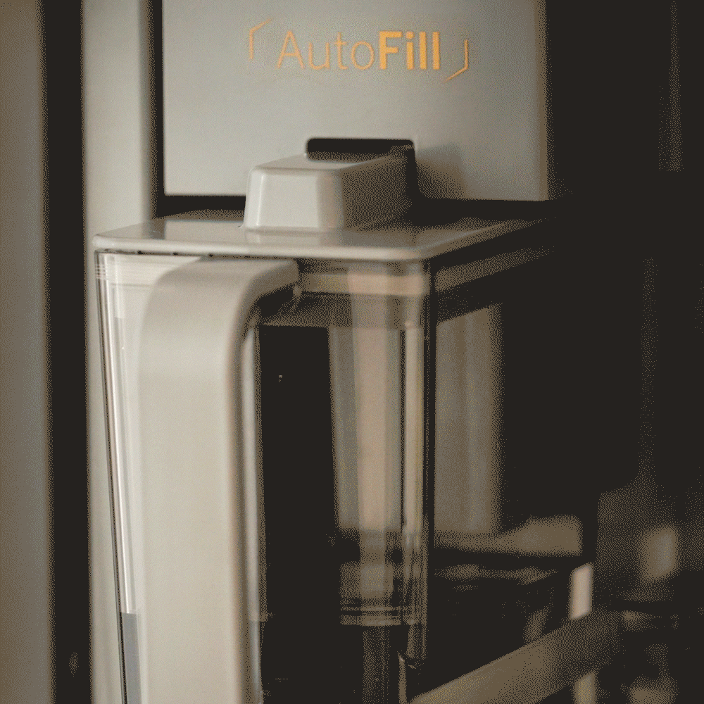 Café Energy Star 22.9 Cu. Ft. Smart Counter-Depth Quad-Door Refrigerator In Platinum Glass With Dual-Dispense Autofill Pitcher - Platinum Glass - Pearl Silver - Refrigerators - Additional View 7
