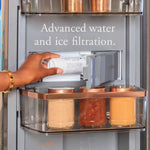 Café Energy Star 22.9 Cu. Ft. Smart Counter-Depth Quad-Door Refrigerator In Platinum Glass With Dual-Dispense Autofill Pitcher - Platinum Glass - Pearl Silver - Refrigerators - Additional View 12